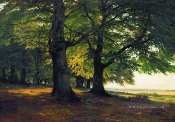 Bosquet œuvres - la forêt teutoburg 1865 paysage classique Ivan Ivanovitch arbres